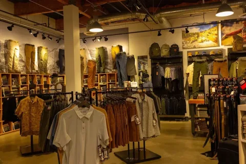 Inside the retail side of the 5.11 Tactical Store