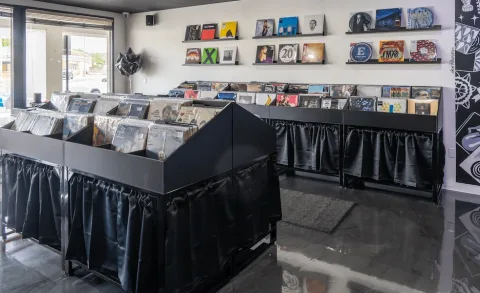 Inside the Rome Records store